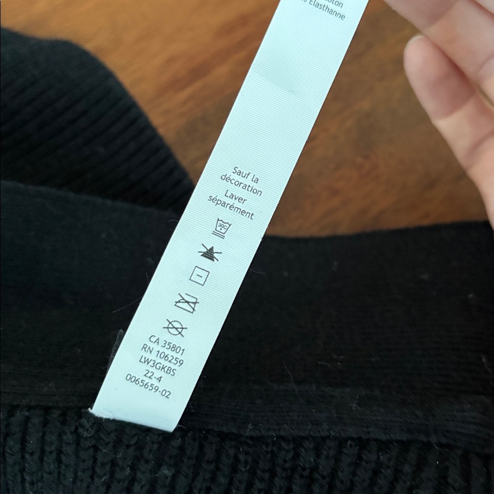 Lululemon Cashlu Sweater Wrap Style W3EGYS Black 4 - Picture 8 of 8